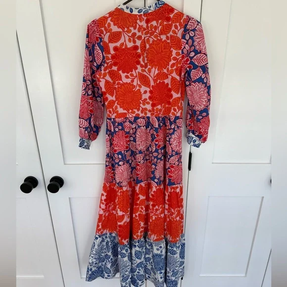 Boden Vibrant Long Sleeve Floral Maxi Dress - Picture 4 of 11